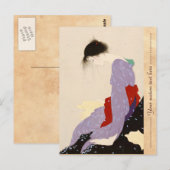 Nakajima Kiyoshi Love Letter japanese vrouwelijke  Briefkaart (Voorkant / Achterkant)