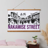 Nakamise Street Hangend Wandkleed (Slaapkamer)
