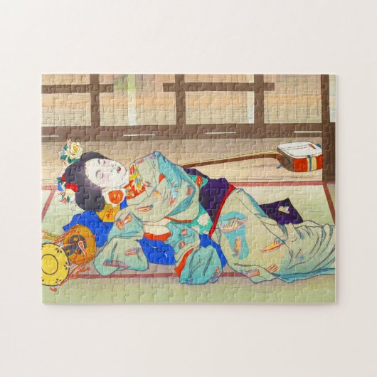 Nakazawa Hiromitsu Inn bij Gion maiko geisha art Legpuzzel (Horizontaal)