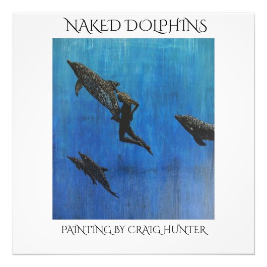 NAKED DOLPHINS FOTO AFDRUK (Voorkant)
