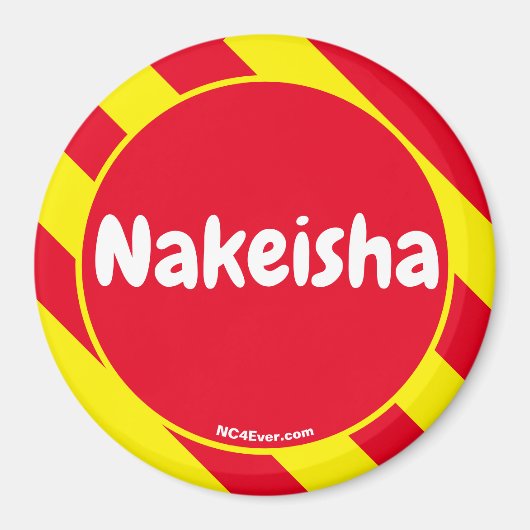 Nakeisha Red/Yellow Magnet (Voorkant)