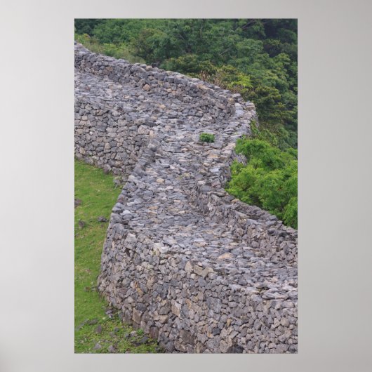 Nakijin Castle Wall Poster (Voorkant)