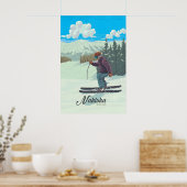Nakiska Ski Resort Canada Reisposter Poster (Keuken)