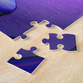 Nakloppen — Paarse drummer Legpuzzel (Zijkant)