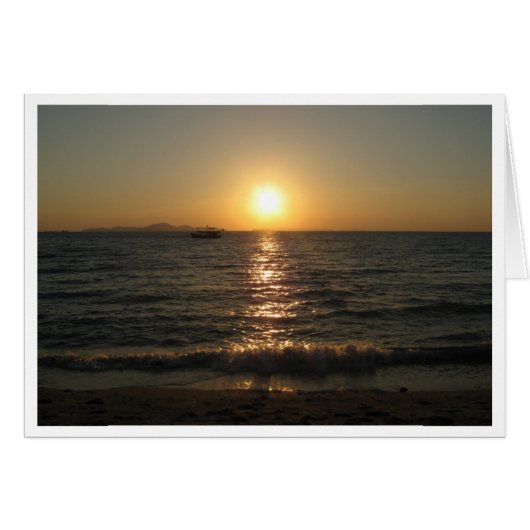 Naklua Beach Sunset ... Pattaya, Chonburi, Thailan (Voorkant Horizontaal)