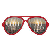 Naklua Beach Sunset ... Pattaya, Chonburi, Thailan Aviator Zonnebril (Voorkant)