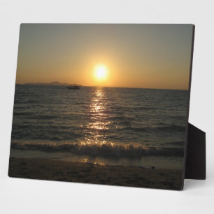 Naklua Beach Sunset ... Pattaya, Chonburi, Thailan Fotoplaat