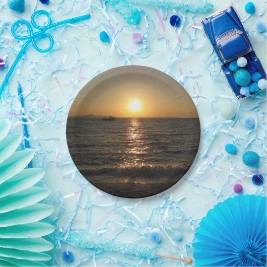 Naklua Beach Sunset ... Pattaya, Chonburi, Thailan Papieren Bordje (Feest)