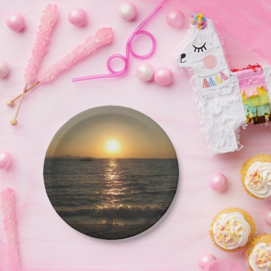 Naklua Beach Sunset ... Pattaya, Chonburi, Thailan Papieren Bordje (Feest)