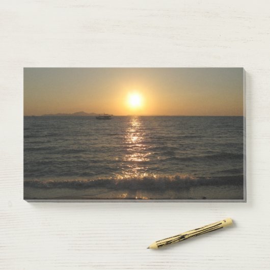 Naklua Beach Sunset ... Pattaya, Chonburi, Thailan Post-it® Notes (Op bureau)