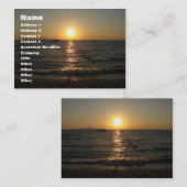 Naklua Beach Sunset ... Pattaya, Chonburi, Thailan Visitekaartje (Voorkant / Achterkant)