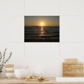 Naklua Beach Sunset .. Pattaya, Chonburi, Thailand Poster (Keuken)