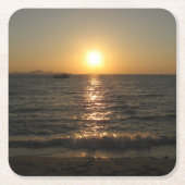 Naklua Beach Zonsondergang .. Pattaya, Chonburi, T Kartonnen Onderzetters (Voorkant)