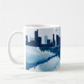 nakomelende cityscape Reflection Koffiemok (Links)