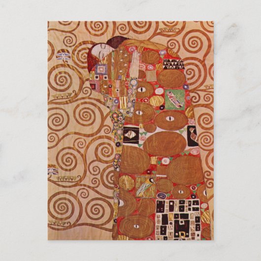 Nakoming door Gustav Klimt,  Art Nouveau Briefkaart (Voorkant)