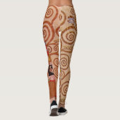 Nakoming door Gustav Klimt,  Art Nouveau Leggings (Achterkant)
