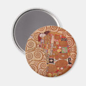 Nakoming door Gustav Klimt,  Art Nouveau Magneet (Voorkant / Achterkant)