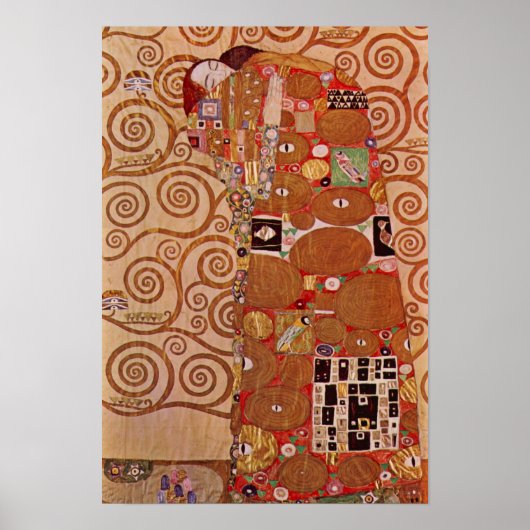 Nakoming door Gustav Klimt,  Art Nouveau Poster (Voorkant)