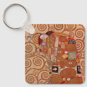 Nakoming door Gustav Klimt,  Art Nouveau Sleutelhanger (Voorkant)