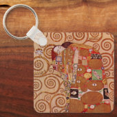 Nakoming door Gustav Klimt,  Art Nouveau Sleutelhanger (Voorkant)