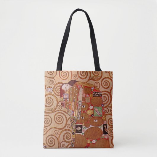 Nakoming door Gustav Klimt,  Art Nouveau Tote Bag (Voorkant)