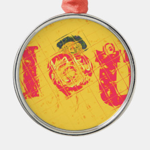 Nakupenda - I Love U Swahili Tekst Betekenis Kunst Metalen Ornament