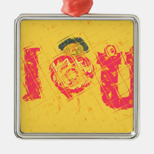 Nakupenda - I Love U Swahili Tekst Betekenis Kunst Metalen Ornament