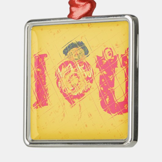 Nakupenda - I Love U Swahili Tekst Betekenis Kunst Metalen Ornament (Links)