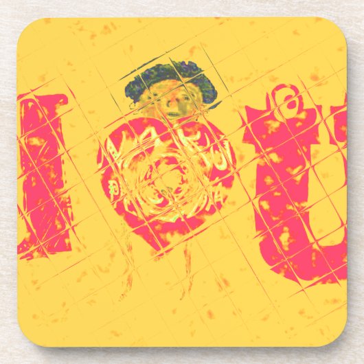 Nakupenda - I Love U Swahili Tekst Betekenis Kunst Onderzetter (Voorkant)