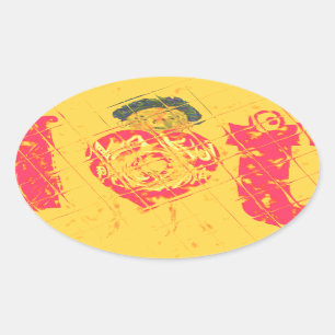 Nakupenda - I Love U Swahili Tekst Betekenis Kunst Ovale Sticker