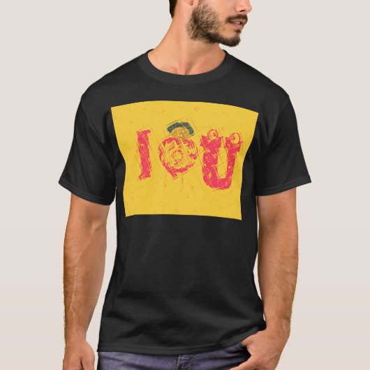 Nakupenda - I Love U Swahili Tekst Betekenis Kunst T-shirt (Voorkant)