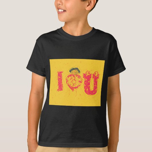 Nakupenda - I Love U Swahili Tekst Betekenis Kunst T-shirt (Voorkant)