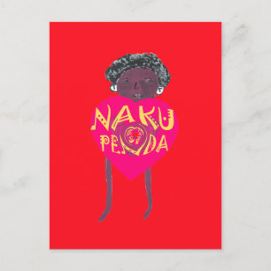 Nakupenda Love Art – Swahili Heart Design Briefkaart