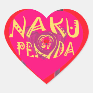 Nakupenda Love Art – Swahili Heart Design Hart Sticker