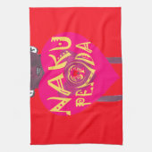 Nakupenda Love Art – Swahili Heart Design Theedoek (Verticaal)