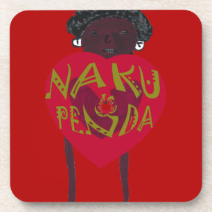 Nakupenda Sana Art Print Swahili Design Bier Onderzetter