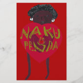 Nakupenda Sana Art Print Swahili Design Briefpapier (Voorkant)