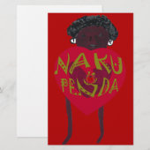 Nakupenda Sana Art Print Swahili Design Briefpapier (Voorkant / Achterkant)