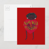 Nakupenda Sana Art Print Swahili Design Feestdagenkaart (Voorkant / Achterkant)