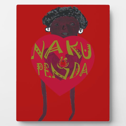 Nakupenda Sana Art Print Swahili Design Fotoplaat (Voorkant)
