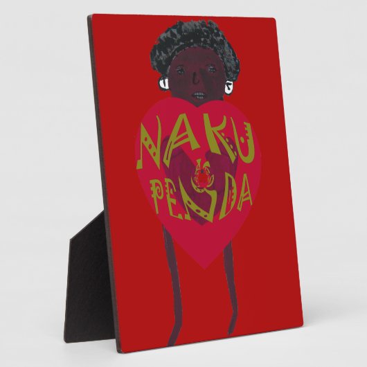 Nakupenda Sana Art Print Swahili Design Fotoplaat (Zijkant)