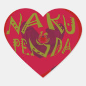Nakupenda Sana Art Print Swahili Design Hart Sticker (Voorkant)