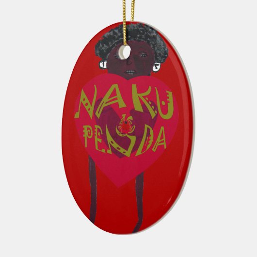Nakupenda Sana Art Print Swahili Design Keramisch Ornament (Links)