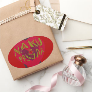 Nakupenda Sana Art Print Swahili Design Ovale Sticker