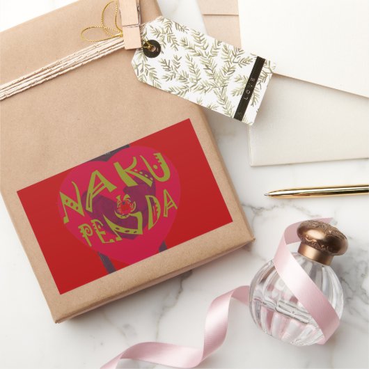 Nakupenda Sana Art Print Swahili Design Rechthoekige Sticker (Geschenken)