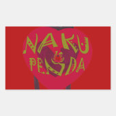Nakupenda Sana Art Print Swahili Design Rechthoekige Sticker (Voorkant)