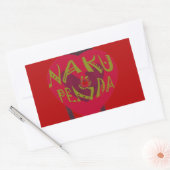 Nakupenda Sana Art Print Swahili Design Rechthoekige Sticker (Envelop)