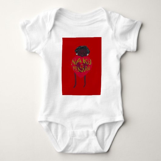 Nakupenda Sana Art Print Swahili Design Romper (Voorkant)