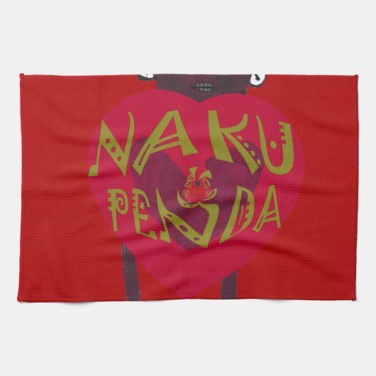 Nakupenda Sana Art Print Swahili Design Theedoek (Horizontaal)