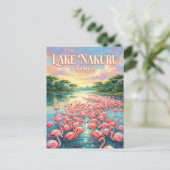 Nakuru-meer Kenia Briefkaart (Staand voorkant)